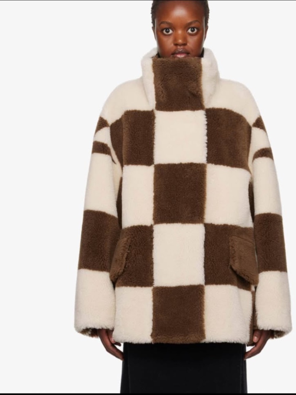 Stand Studio Faux Fur Coat